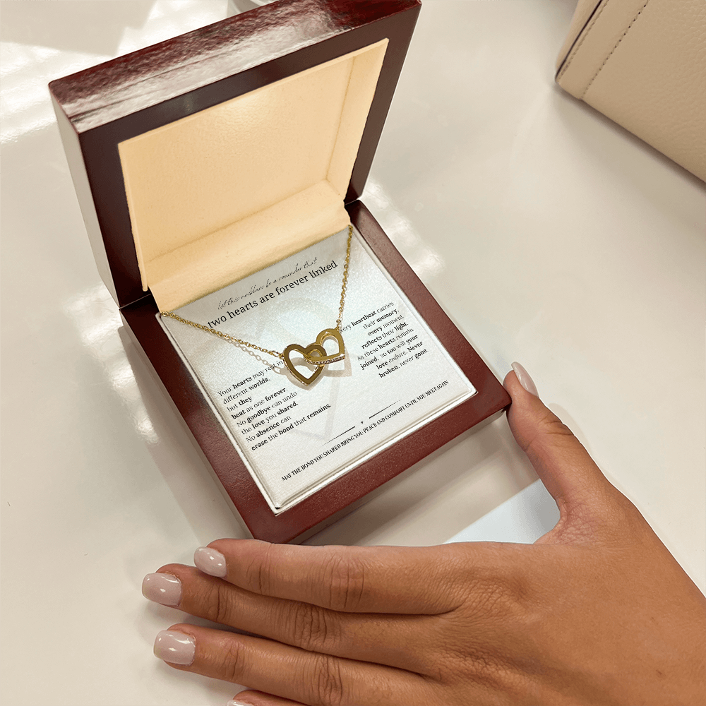 Sympathy Necklace | Memorial Jewelry for Widow & Women Grieving Loss of Loved Ones | Bereavement Gift |14K White or 18K Yellow Gold Finish