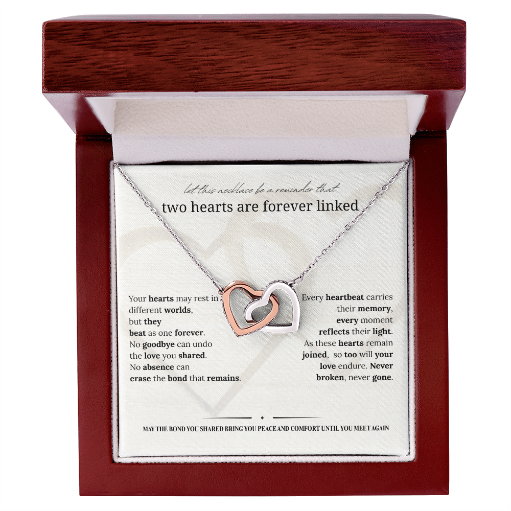 Sympathy Necklace | Memorial Jewelry for Widow & Women Grieving Loss of Loved Ones | Bereavement Gift |14K White or 18K Yellow Gold Finish