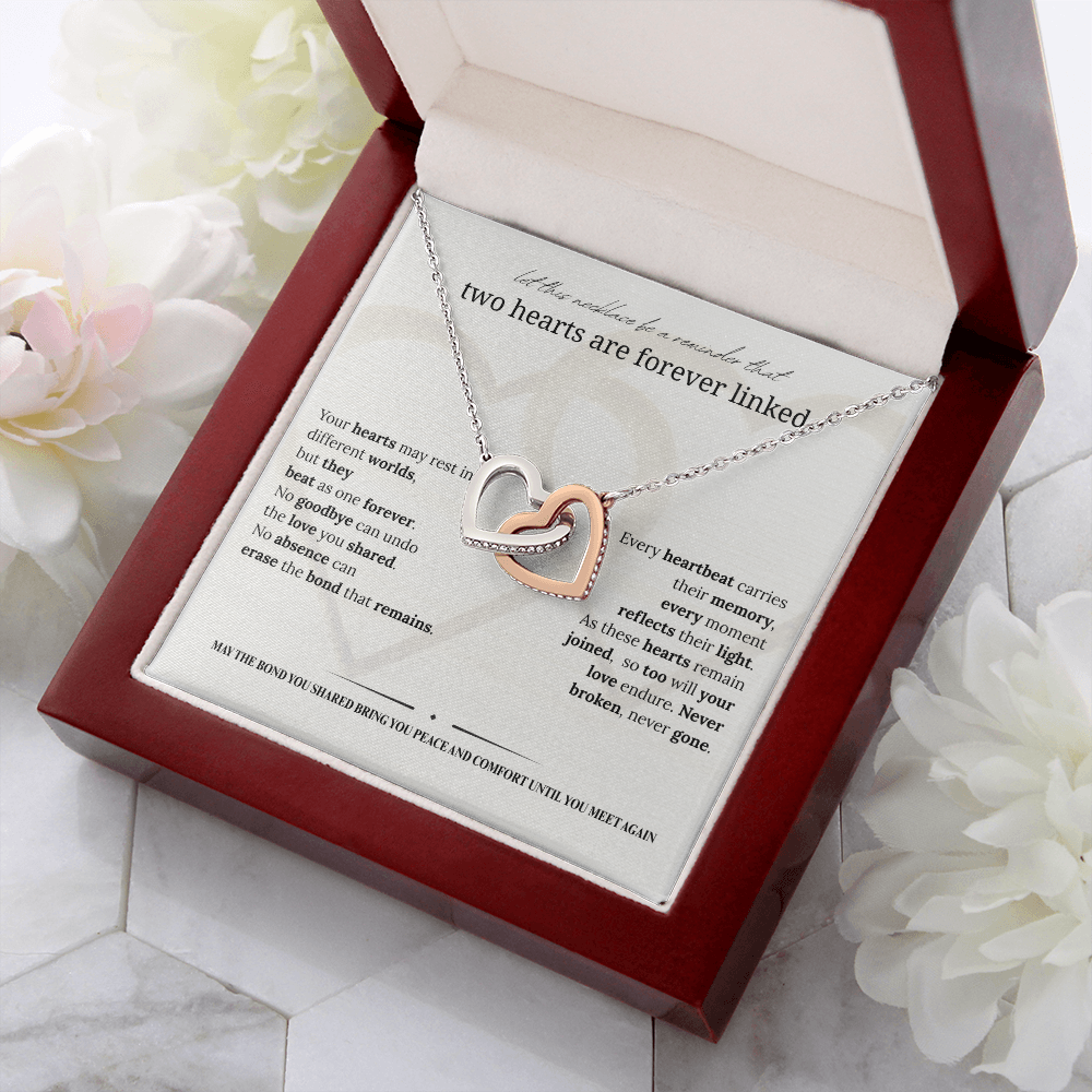Sympathy Necklace | Memorial Jewelry for Widow & Women Grieving Loss of Loved Ones | Bereavement Gift |14K White or 18K Yellow Gold Finish