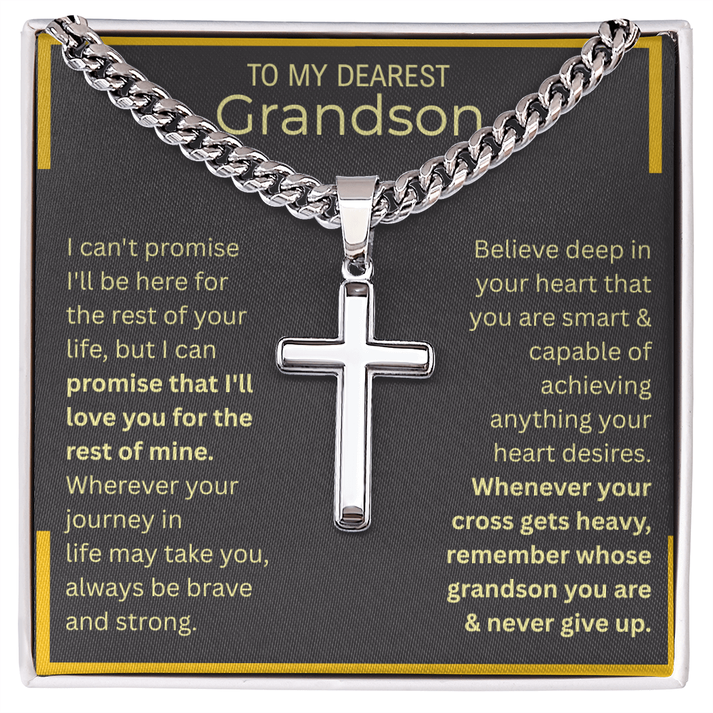 Capable Cross-Cuban Linked Chain | Grandson Edition