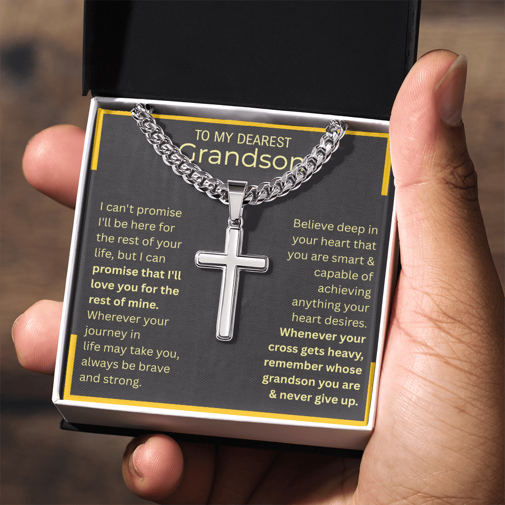 Capable Cross-Cuban Linked Chain | Grandson Edition