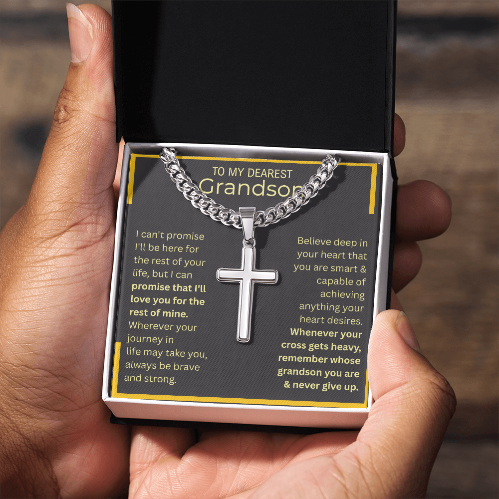 Capable Cross-Cuban Linked Chain | Grandson Edition