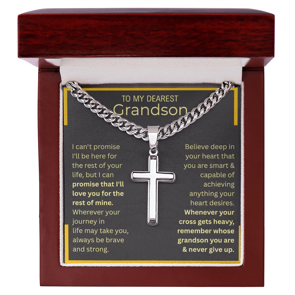Capable Cross-Cuban Linked Chain | Grandson Edition
