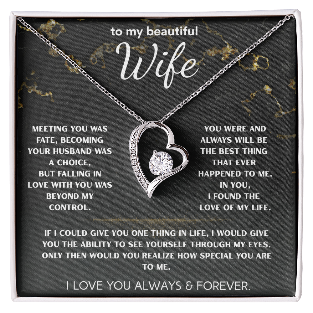 To My Beautiful Wife | Love, Unmatched Necklace