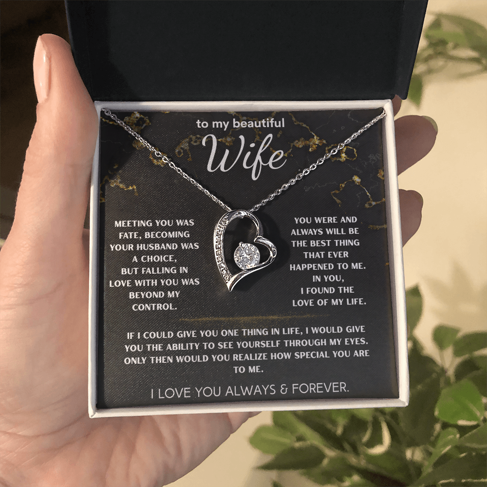 To My Beautiful Wife | Love, Unmatched Necklace