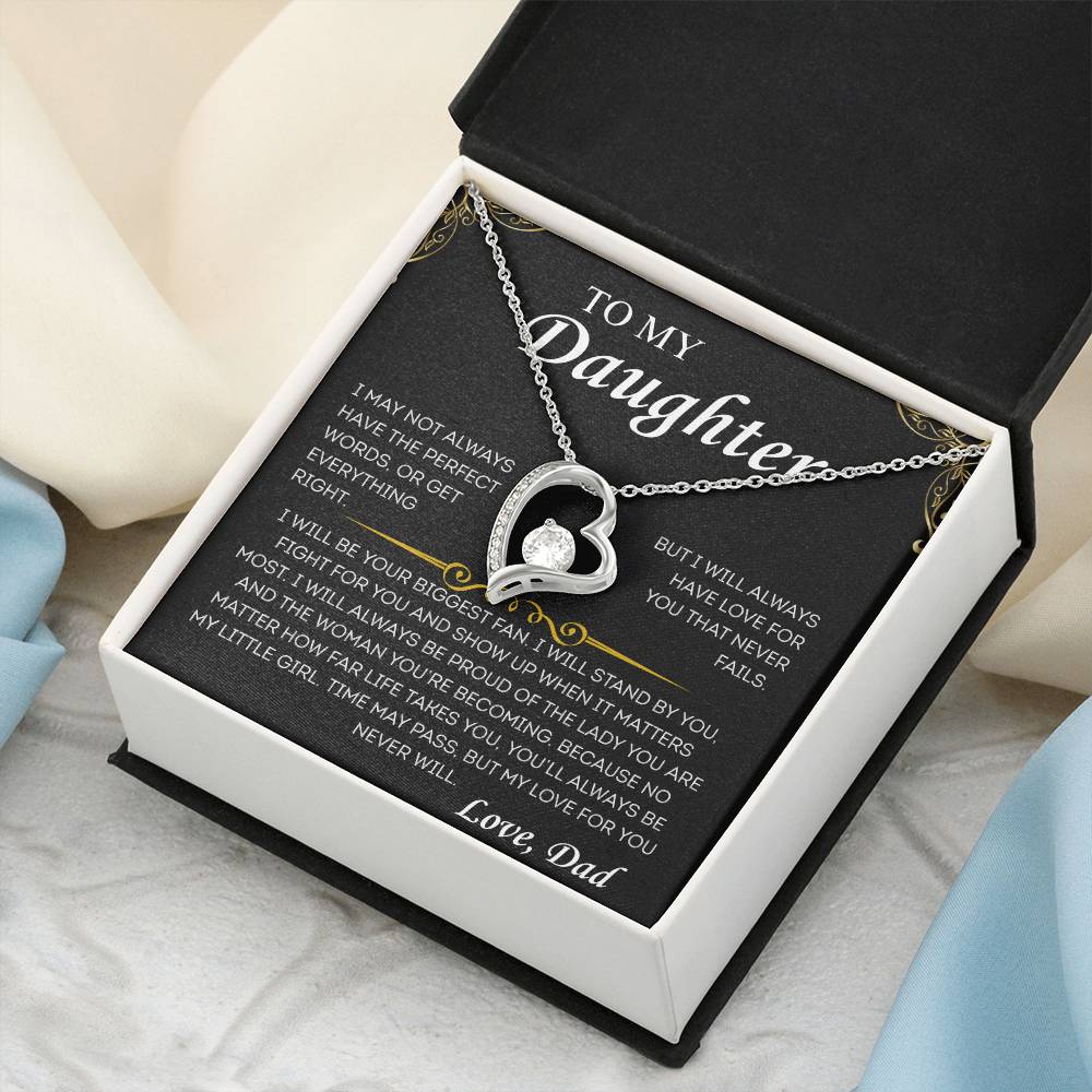 Always My Little Girl- Luxe Heart Necklace – From Dad, With Love