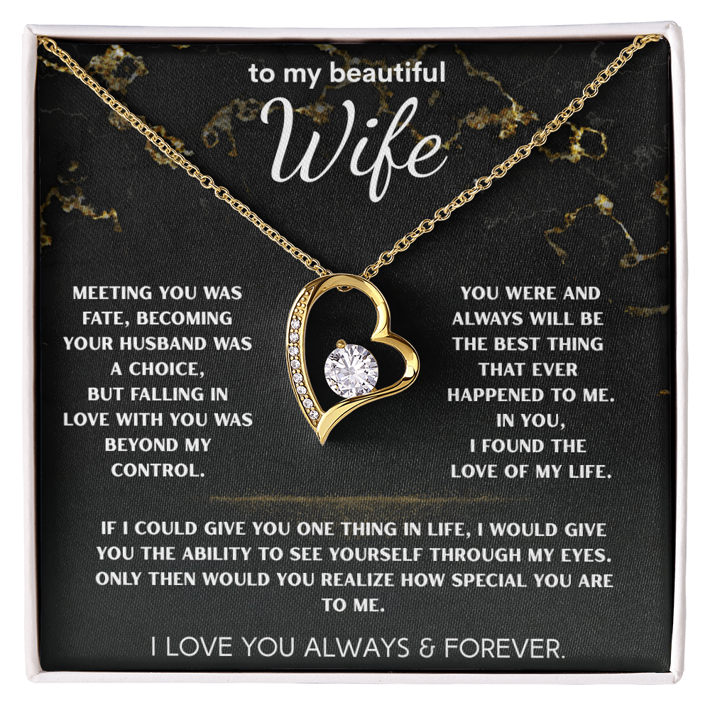To My Beautiful Wife | Love, Unmatched Necklace