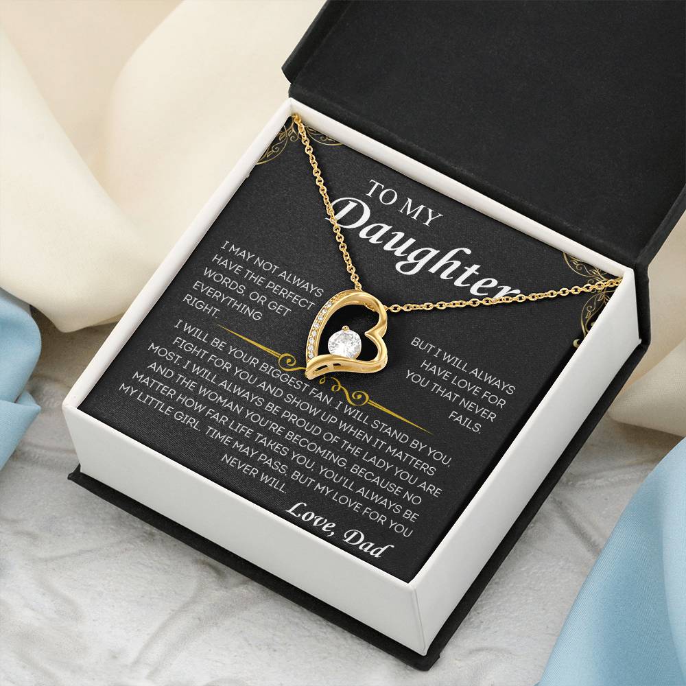 Always My Little Girl- Luxe Heart Necklace – From Dad, With Love