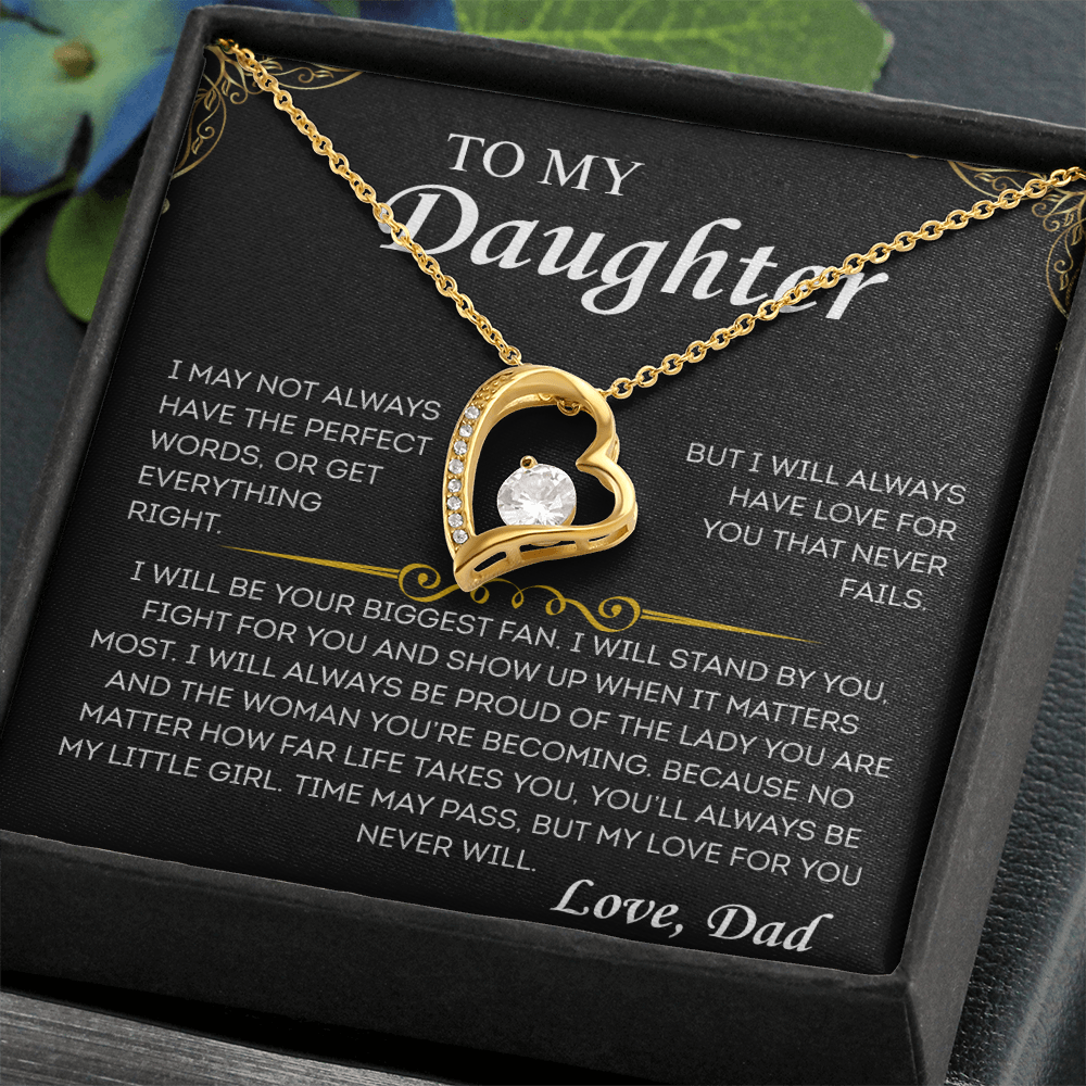 Always My Little Girl- Luxe Heart Necklace – From Dad, With Love