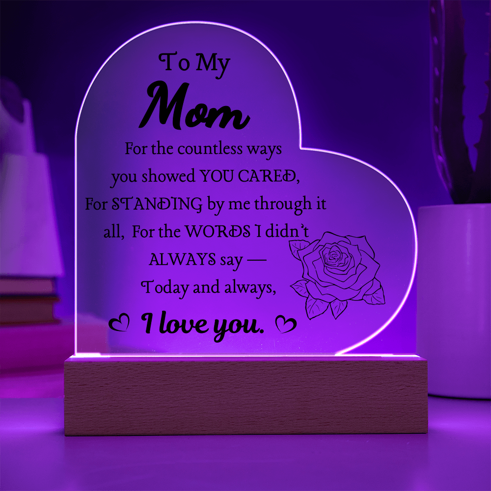 Acrylic Plaque & Flower Bouquet