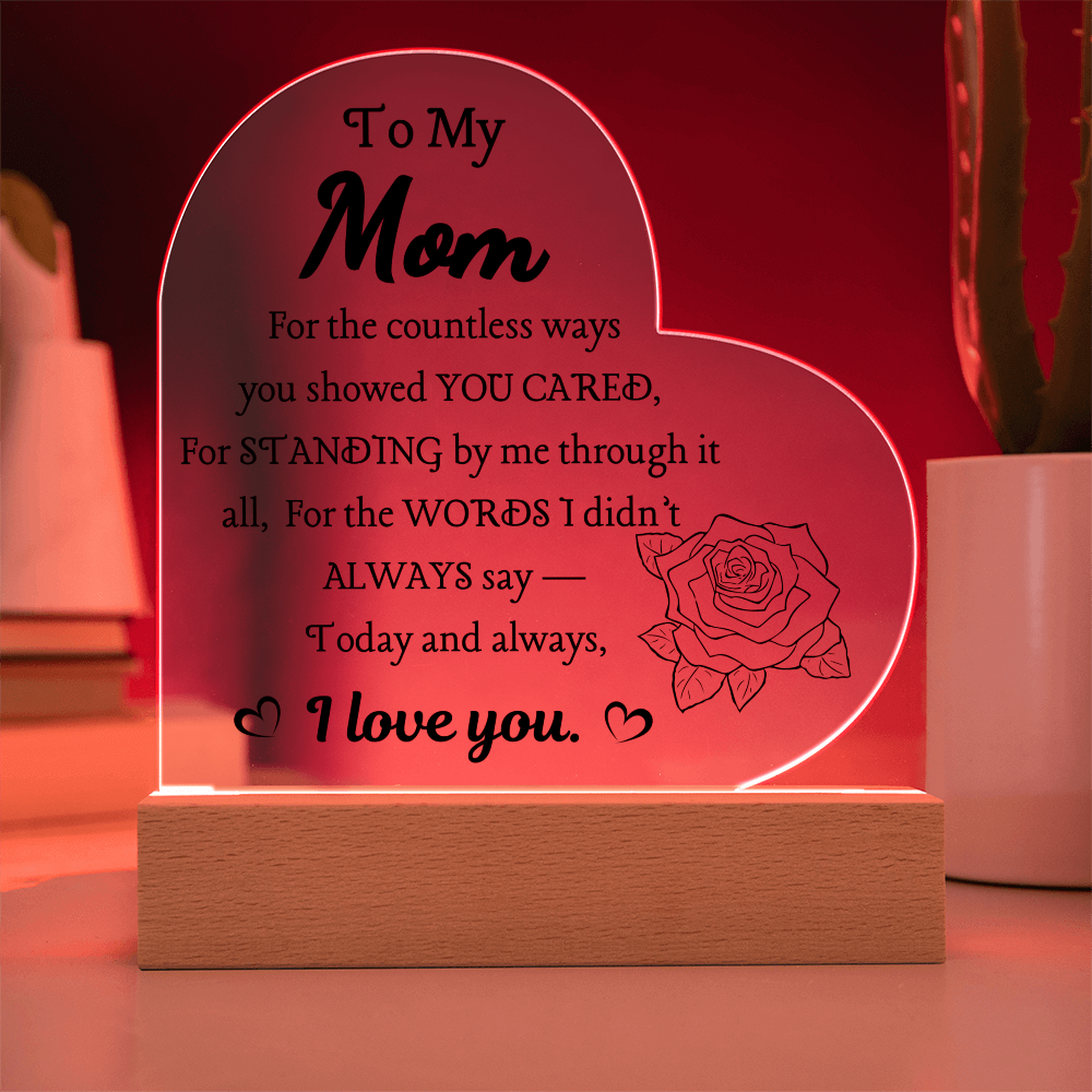 Acrylic Plaque & Flower Bouquet