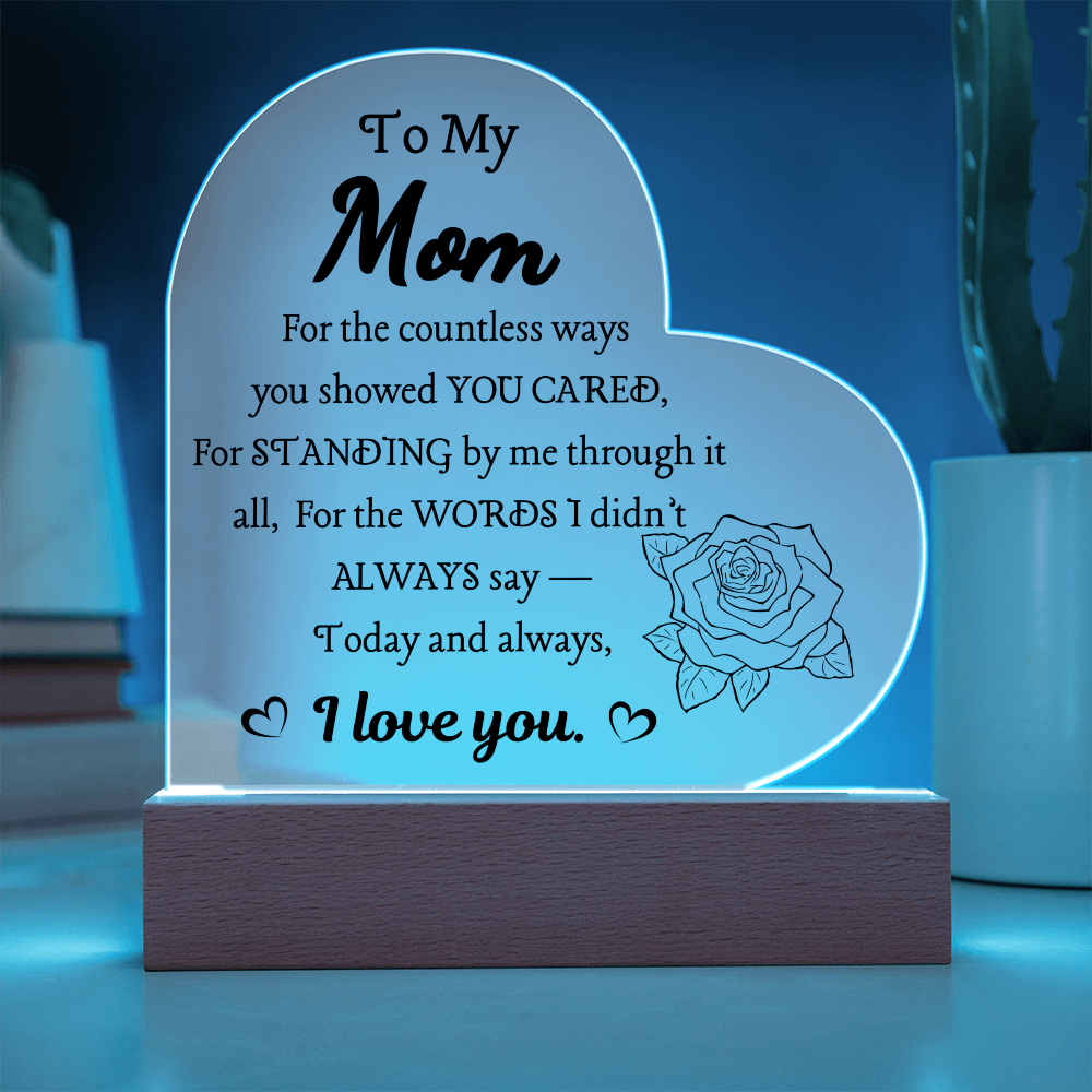 Acrylic Plaque & Flower Bouquet