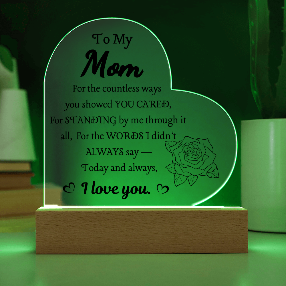 Acrylic Plaque & Flower Bouquet