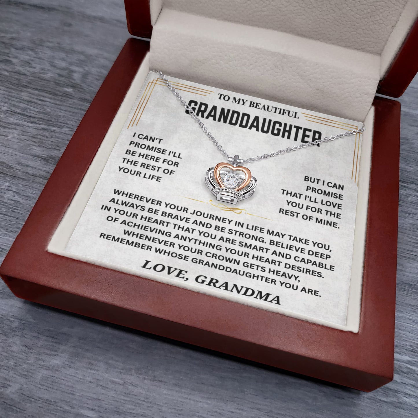 CROWNED IN GRANDMA'S LOVE | ROYAL NECKLACE
