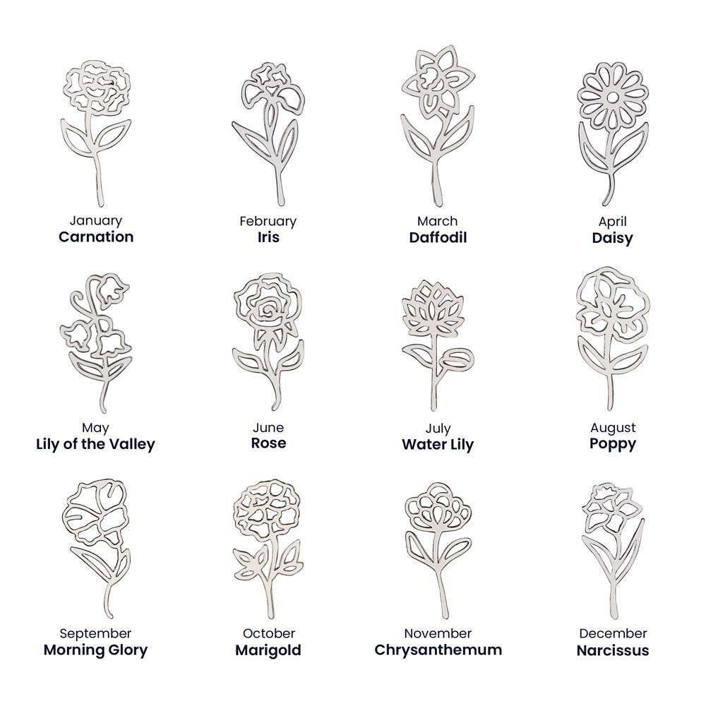 Bloom Boldly | Personalized Birth Flower Name Necklace