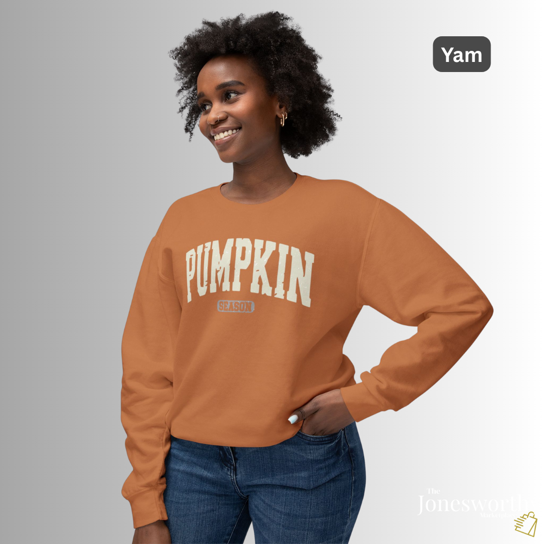 Pumpkin Season Sweatshirt Unisex Comfort Colors Crewneck | Cozy Fall Sweatshirt | Thanksgiving | Halloween | Sweater Weather Gift