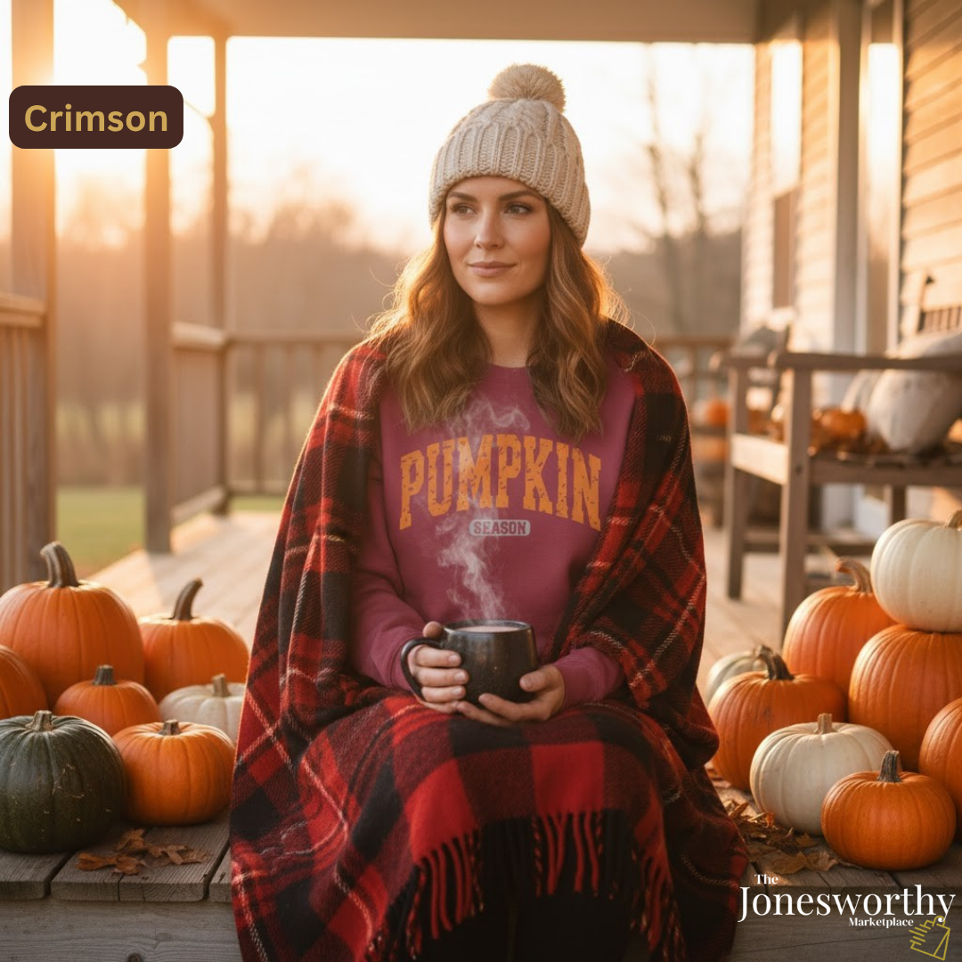 Pumpkin Season Sweatshirt Unisex Comfort Colors Crewneck | Cozy Fall Sweatshirt | Thanksgiving | Halloween | Sweater Weather Gift