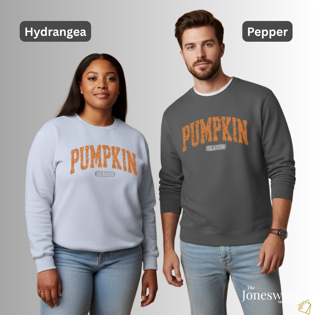 Pumpkin Season Sweatshirt Unisex Comfort Colors Crewneck | Cozy Fall Sweatshirt | Thanksgiving | Halloween | Sweater Weather Gift
