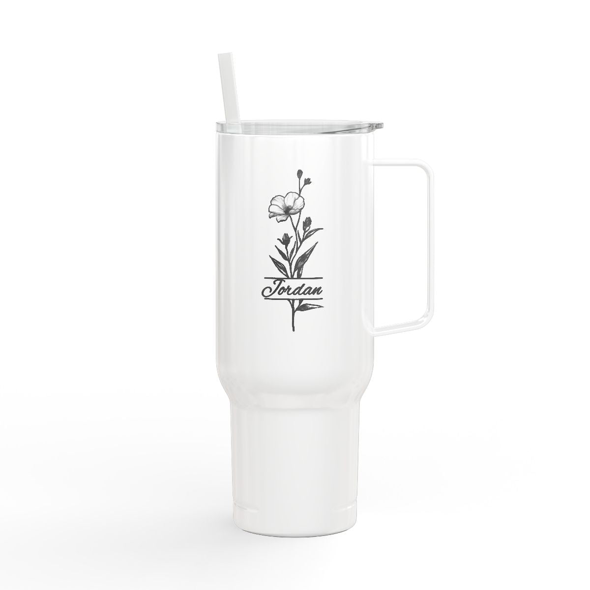 Bloom Boldly | Personalized Birth Flower Tumbler| 40oz