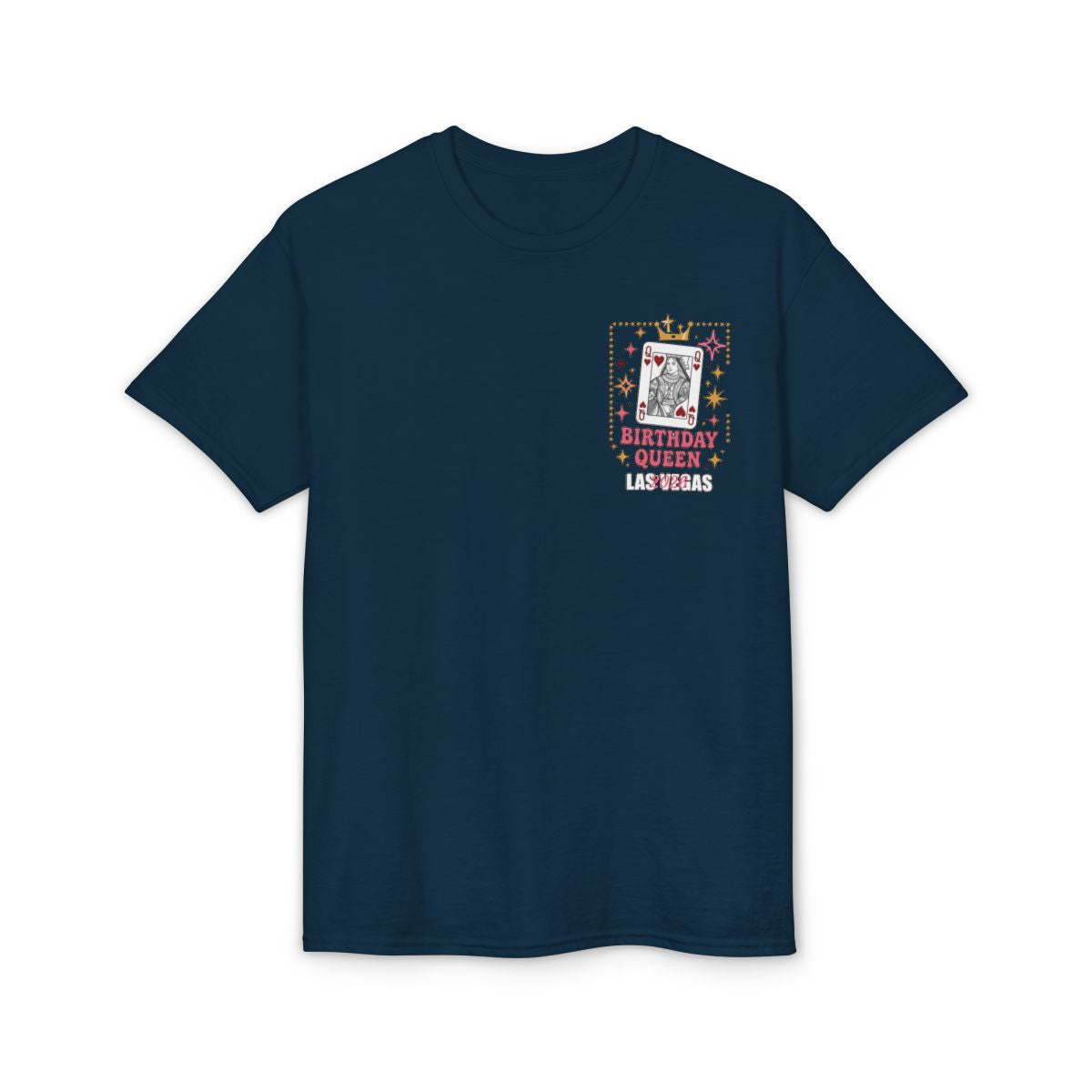 👑🎰♠️ Las Vegas Birthday Collection | Queen Birthday Trip Shirts | Personalized Year | Gildan® 8000 DryBlend® Unisex T-Shirt