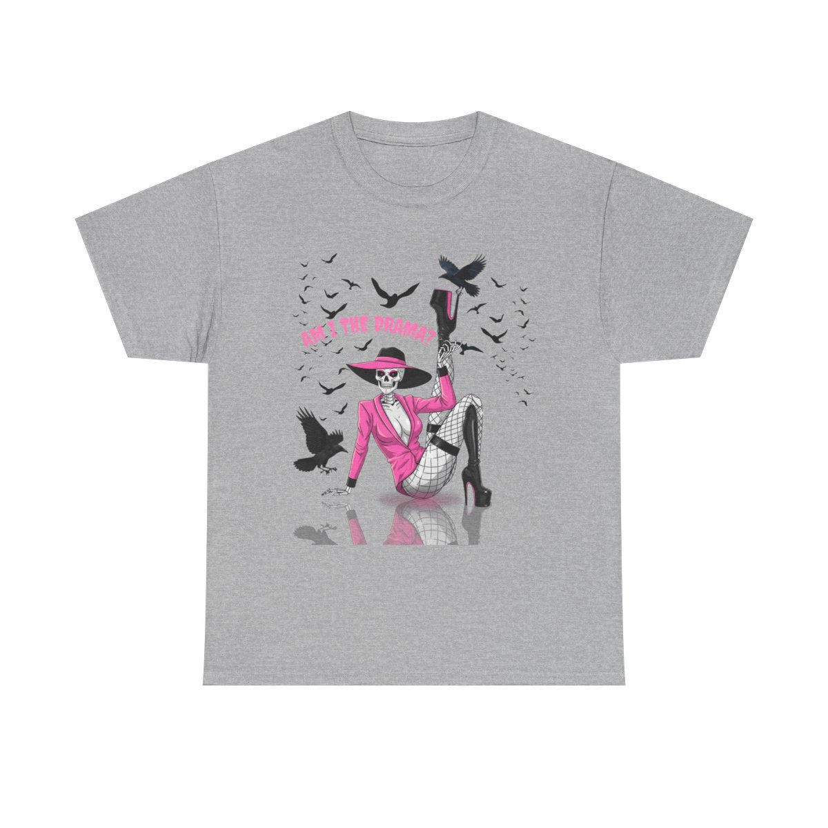 Am I the Drama? Halloween Skeleton T-Shirt β Spooky Glam Skeleton | Cardi B Inspired Funny Graphic Tee