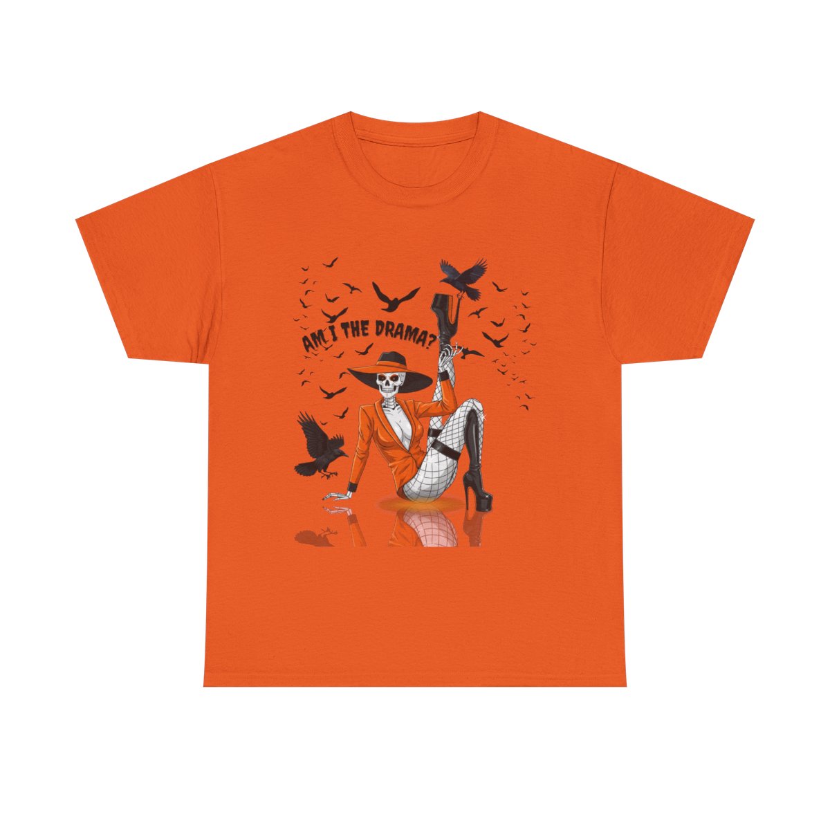 Am I the Drama? Halloween Skeleton T-Shirt β Spooky Glam Skeleton | Cardi B Inspired Funny Graphic Tee