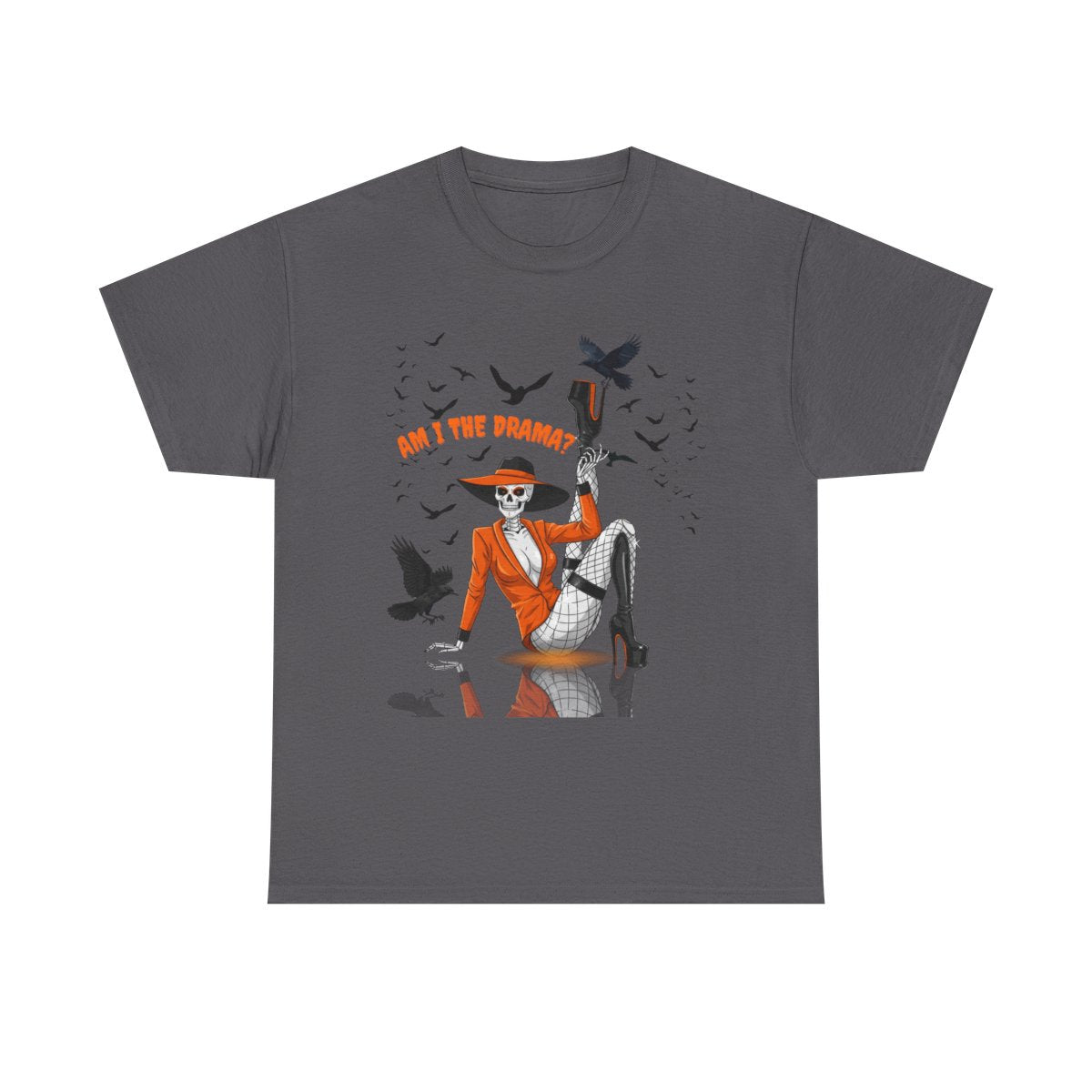 Am I the Drama? Halloween Skeleton T-Shirt β Spooky Glam Skeleton | Cardi B Inspired Funny Graphic Tee