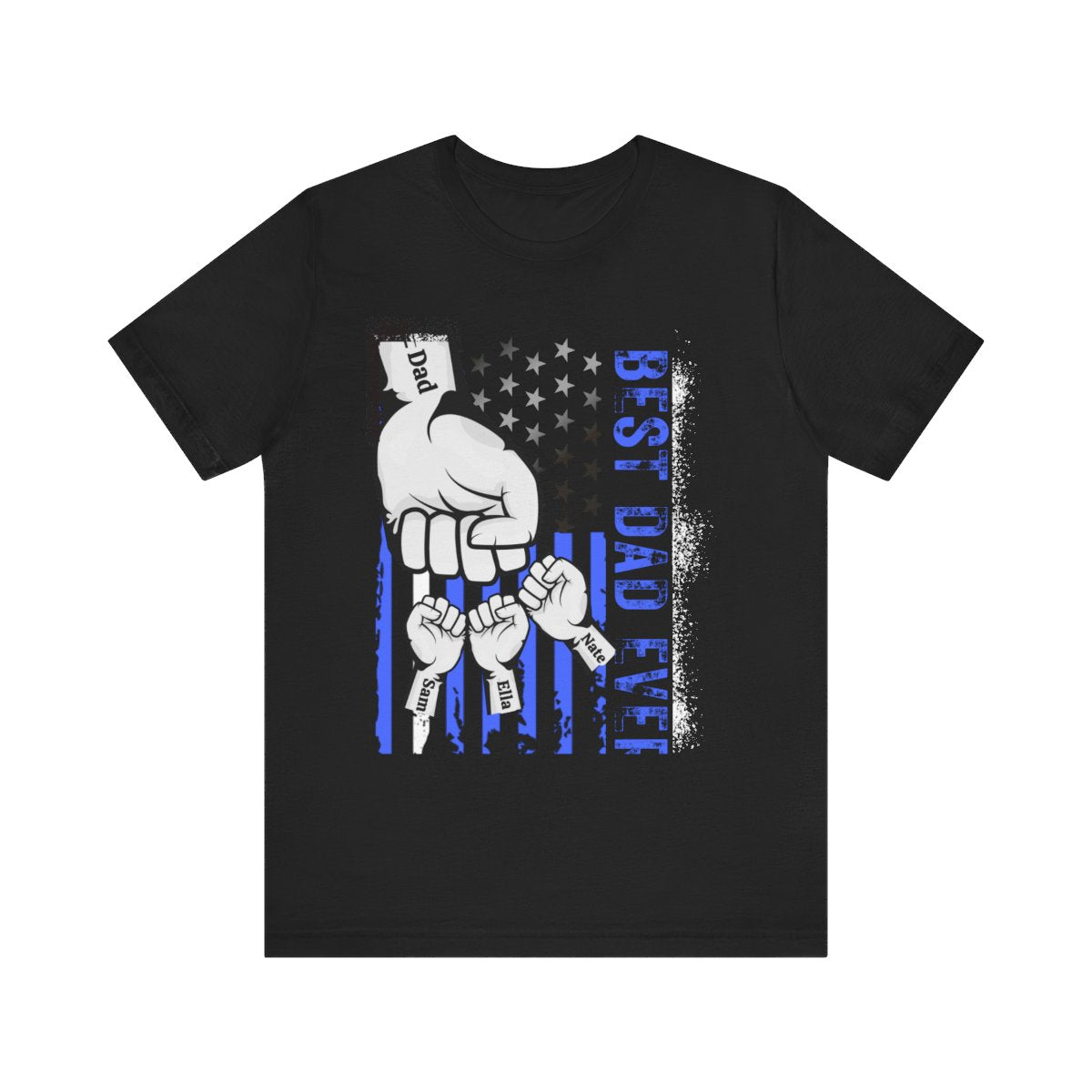 Personalized "Best Dad Ever" Patriot Tee| (Up to 6 kids)