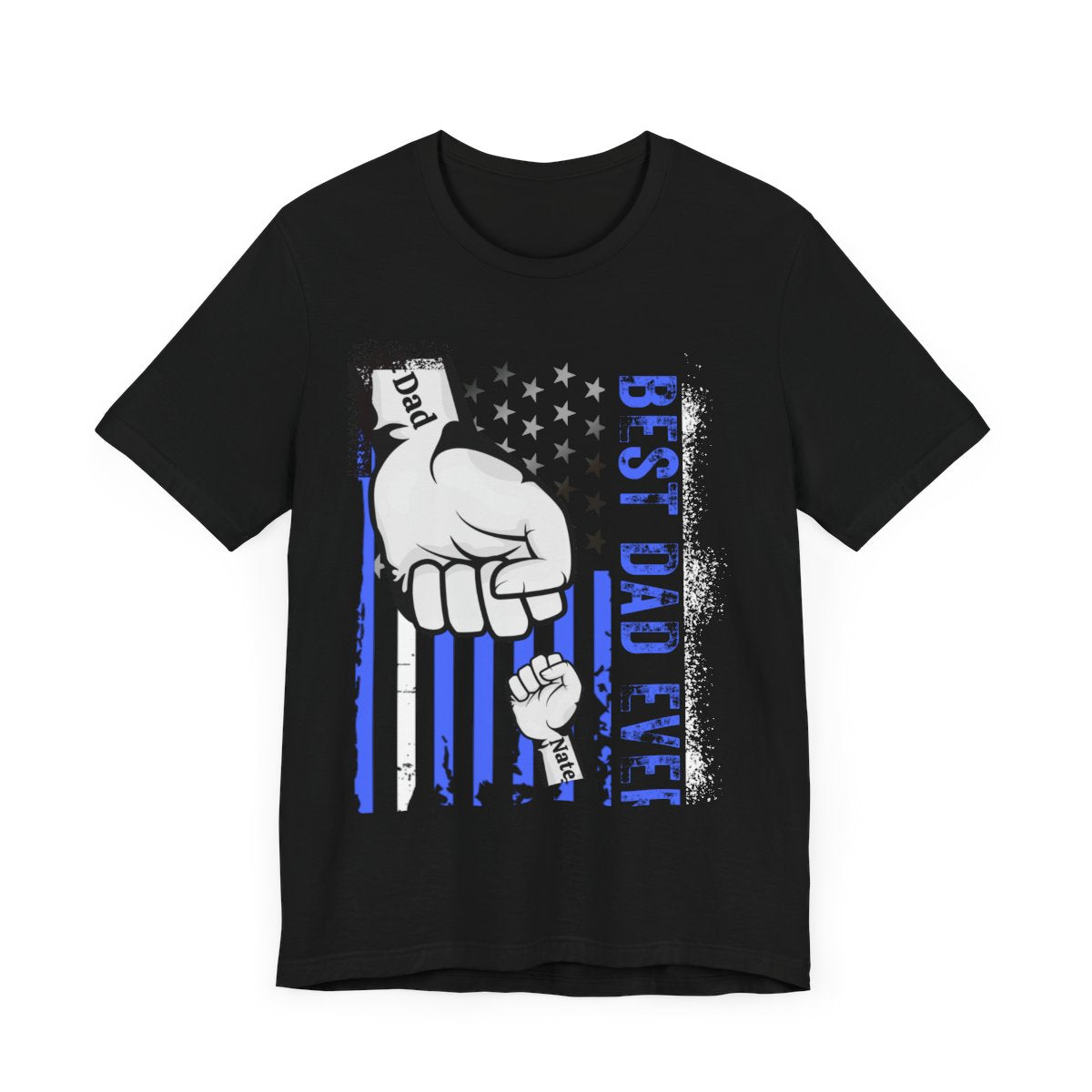 Personalized "Best Dad Ever" Patriot Tee| (Up to 6 kids)