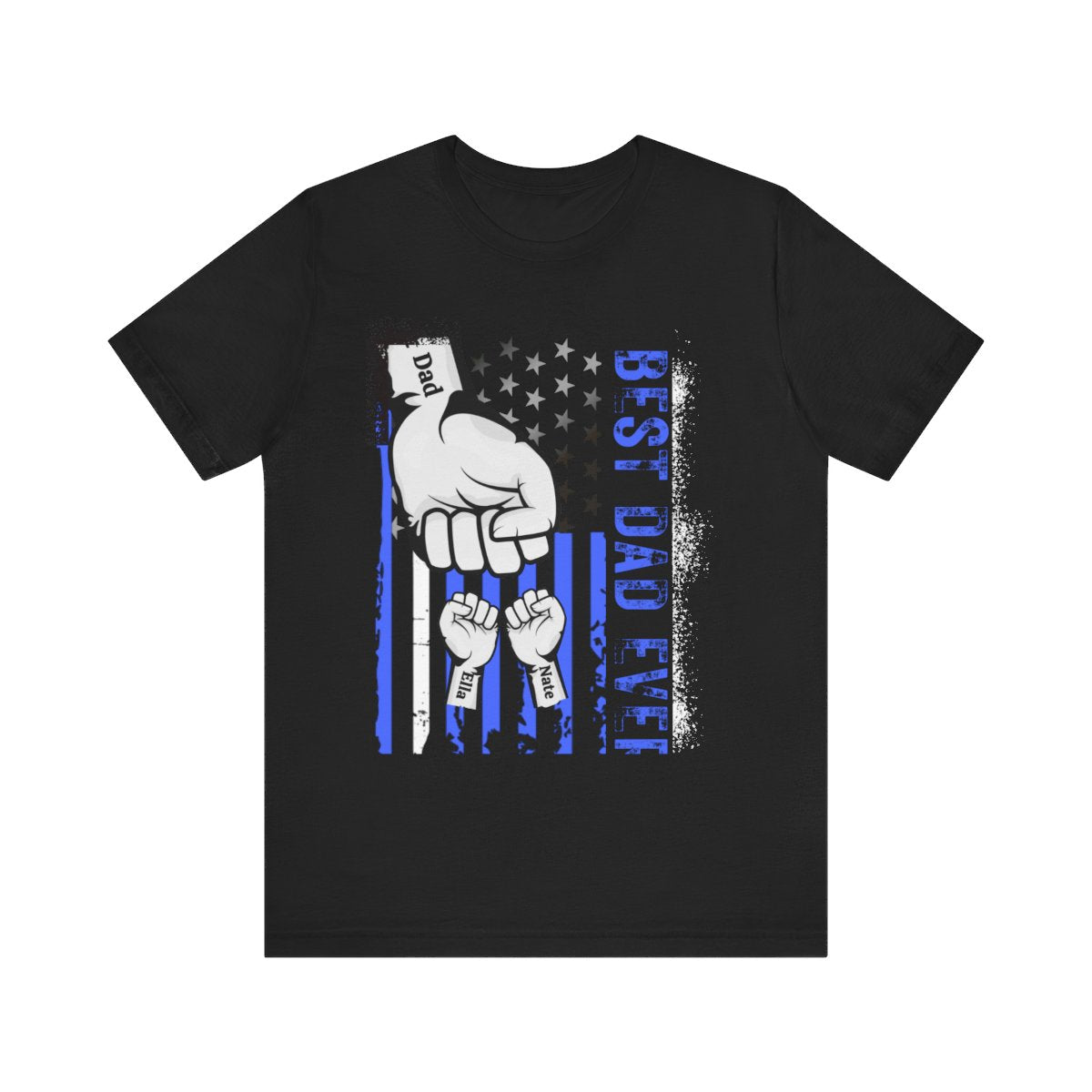 Personalized "Best Dad Ever" Patriot Tee| (Up to 6 kids)