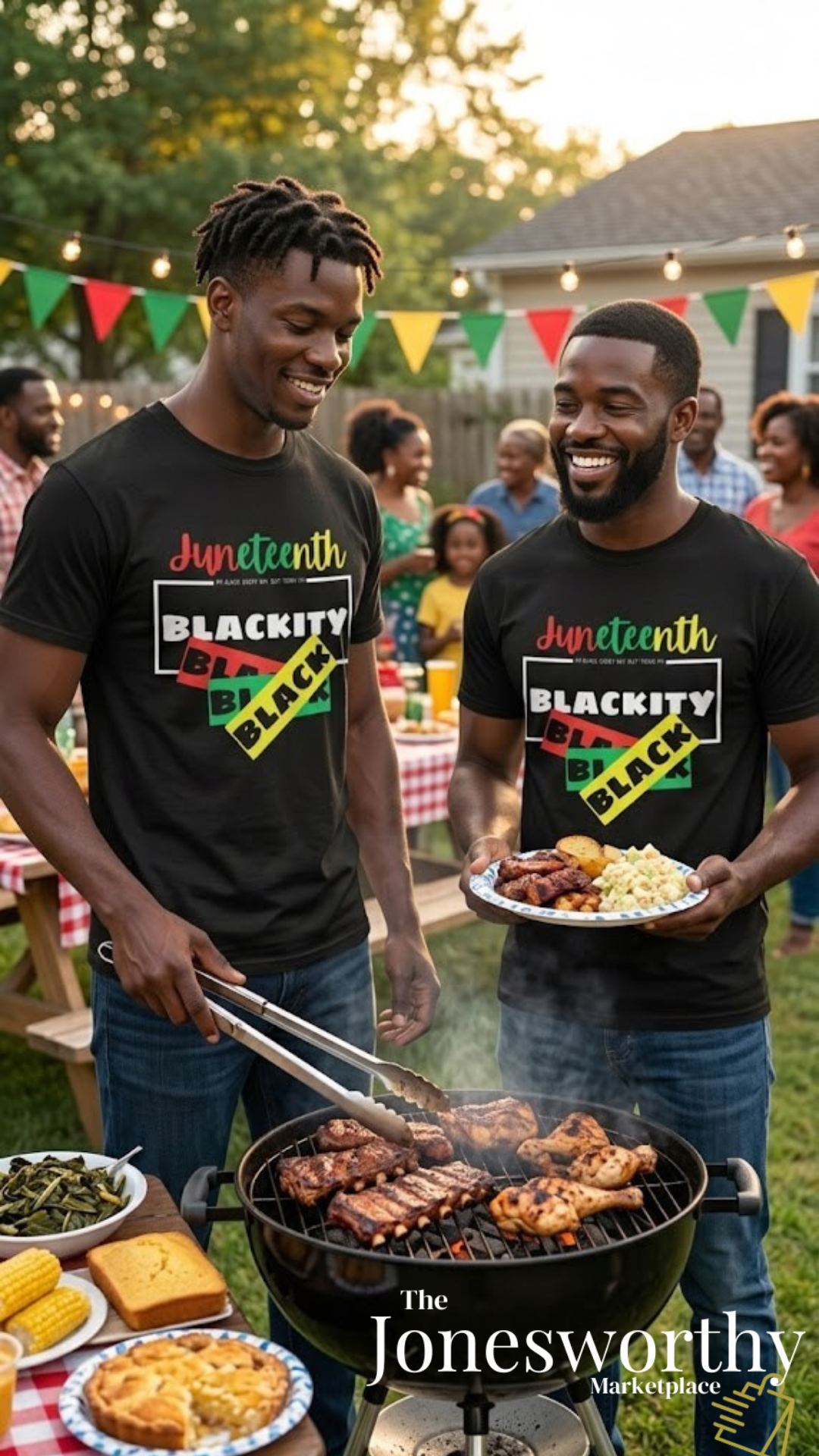 ❤️💛💚✊🏾 Black Every Day Juneteenth Blackity Black  | Cookout Ready | Culture. Joy. Celebration. Comfort Colors Unisex Tshirt 💚💛❤️
