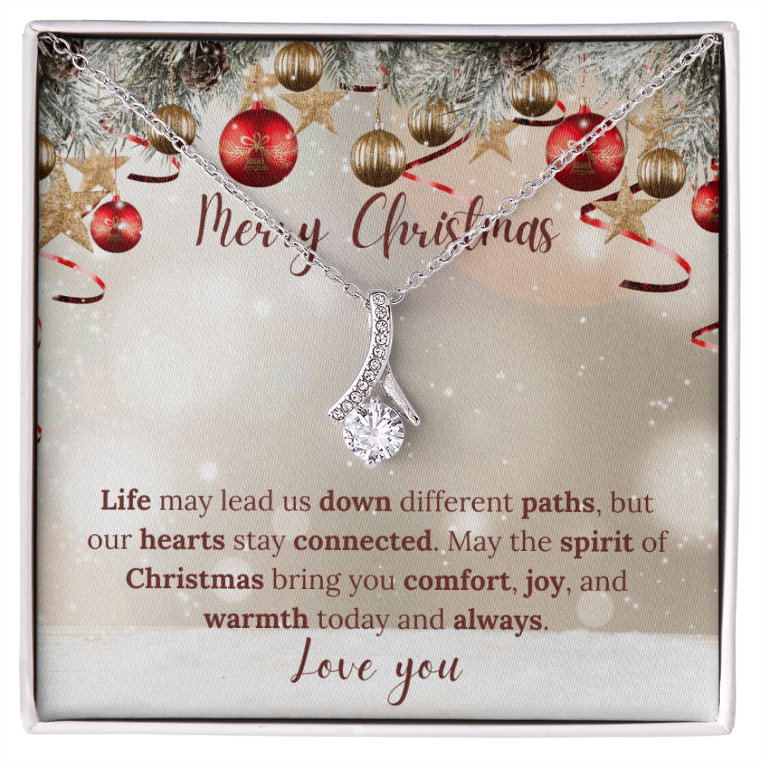 Christmas Necklace or Cuban Link Chain – Universal Holiday Jewelry for Him or Her | Yellow & White Gold Options | LED Gift Box Upgrade