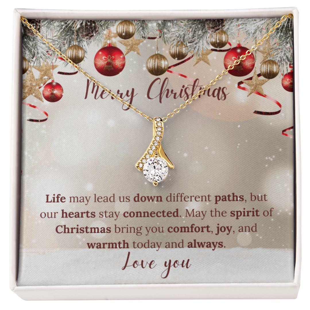 Christmas Necklace or Cuban Link Chain – Universal Holiday Jewelry for Him or Her | Yellow & White Gold Options | LED Gift Box Upgrade