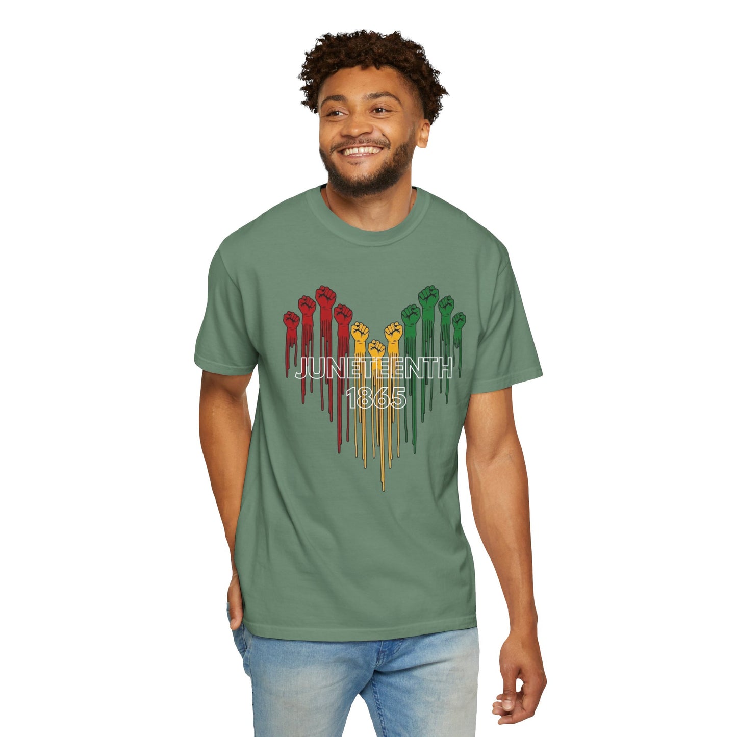 Juneteenth 1865 Shirt | Freedom Fist Heart Tee | Juneteenth Celebration Shirt | Comfort Colors® 1717