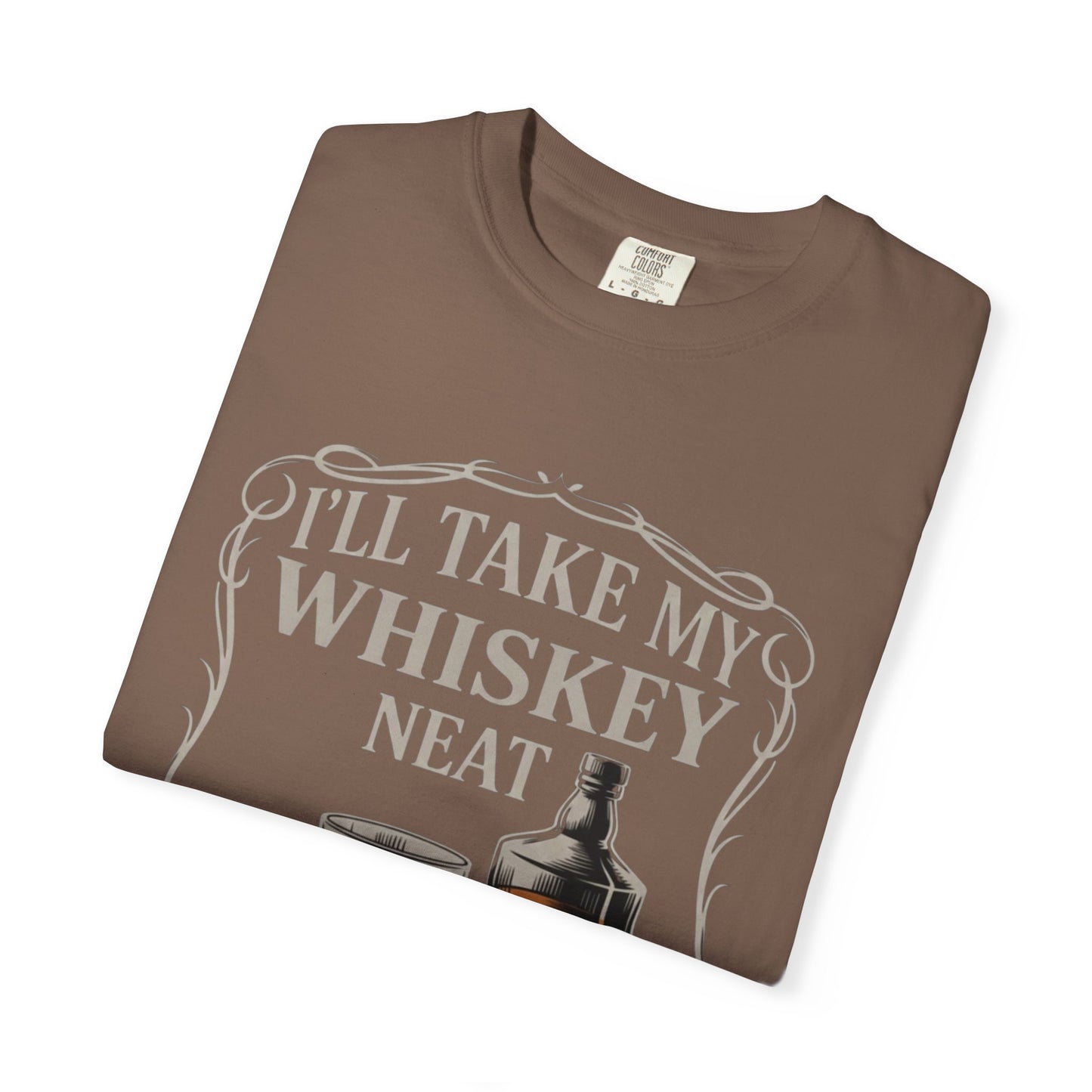 Whiskey Neat Comfort Colors Tee | FUCK ICE Protest Shirt, Free Speech