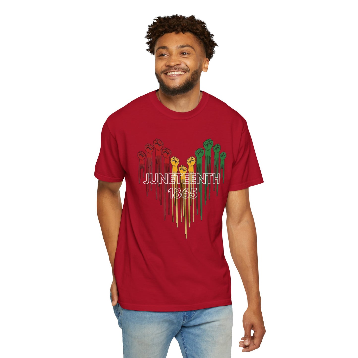 Juneteenth 1865 Shirt | Freedom Fist Heart Tee | Juneteenth Celebration Shirt | Comfort Colors® 1717