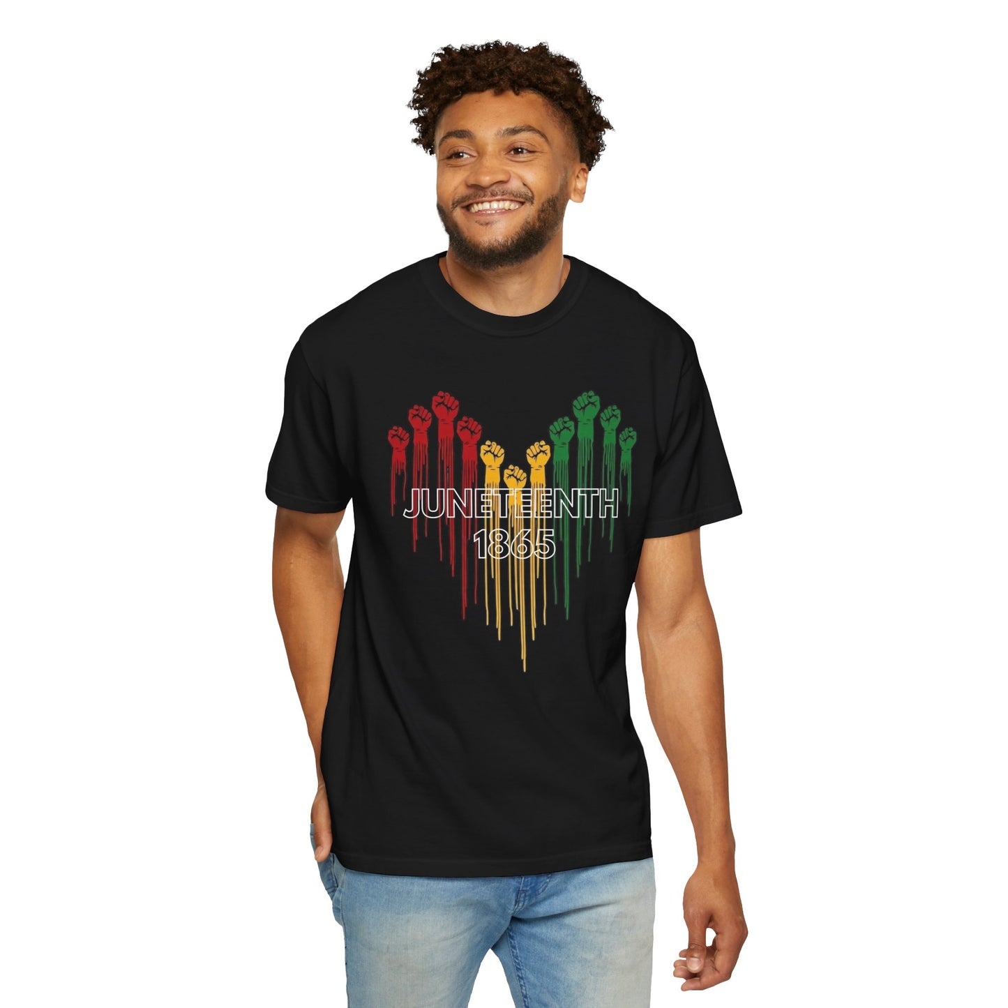 Juneteenth 1865 Shirt | Freedom Fist Heart Tee | Juneteenth Celebration Shirt | Comfort Colors® 1717