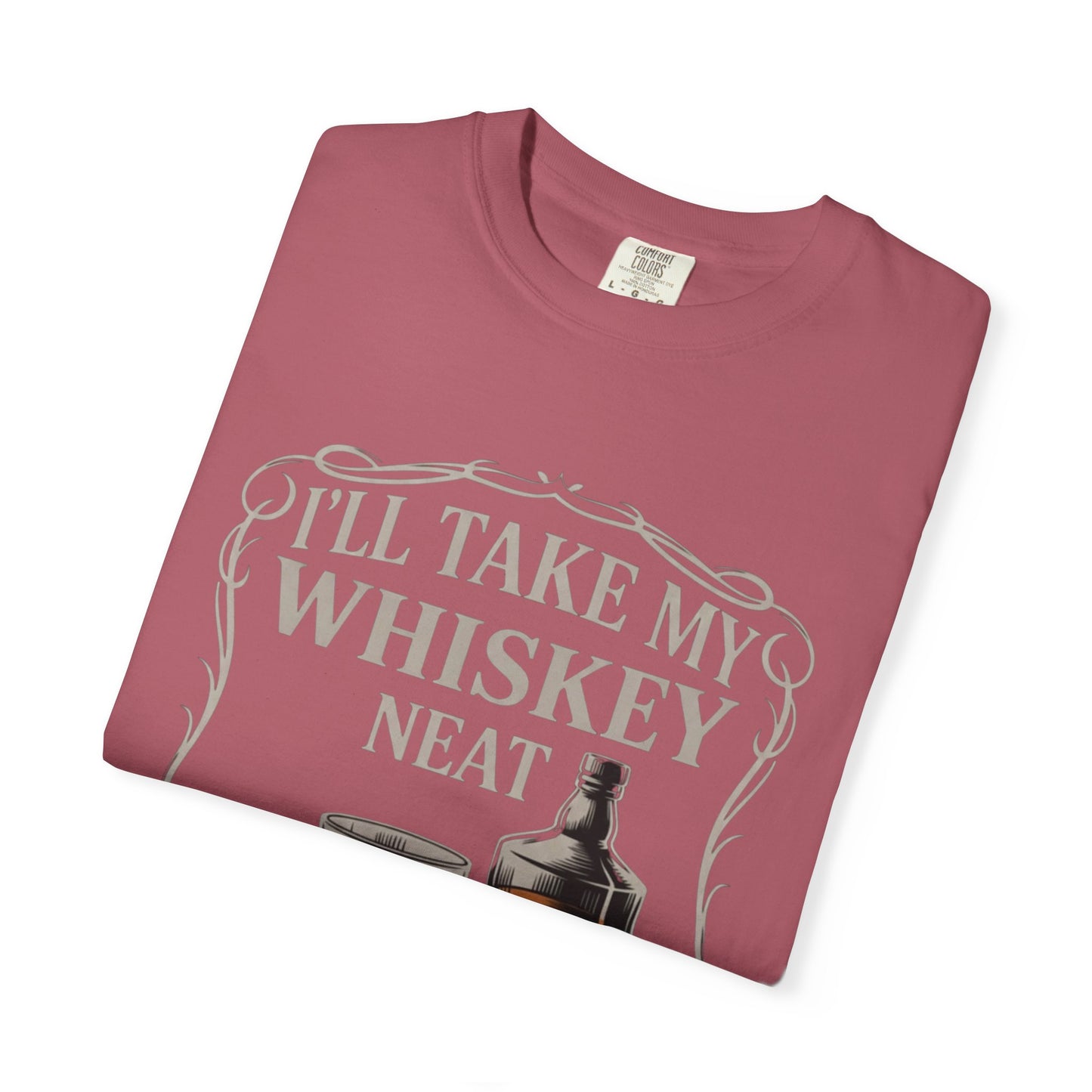 Whiskey Neat Comfort Colors Tee | FUCK ICE Protest Shirt, Free Speech