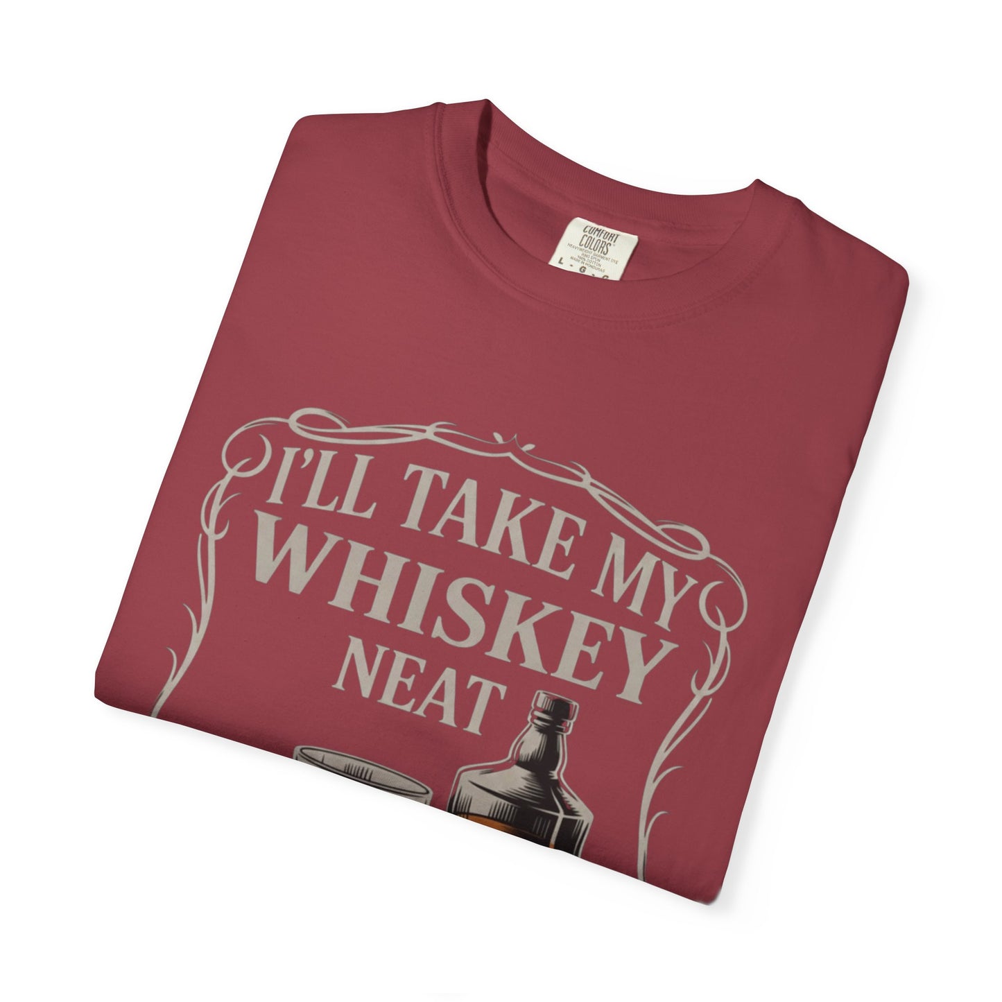 Whiskey Neat Comfort Colors Tee | FUCK ICE Protest Shirt, Free Speech