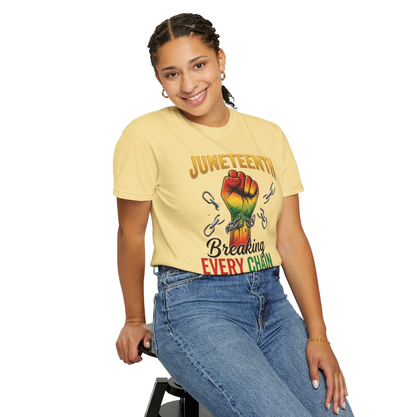 Juneteenth Breaking Every Chain Since 1865 Shirt | Juneteenth Celebration Tee | Black History Shirt | Comfort Colors® 1717