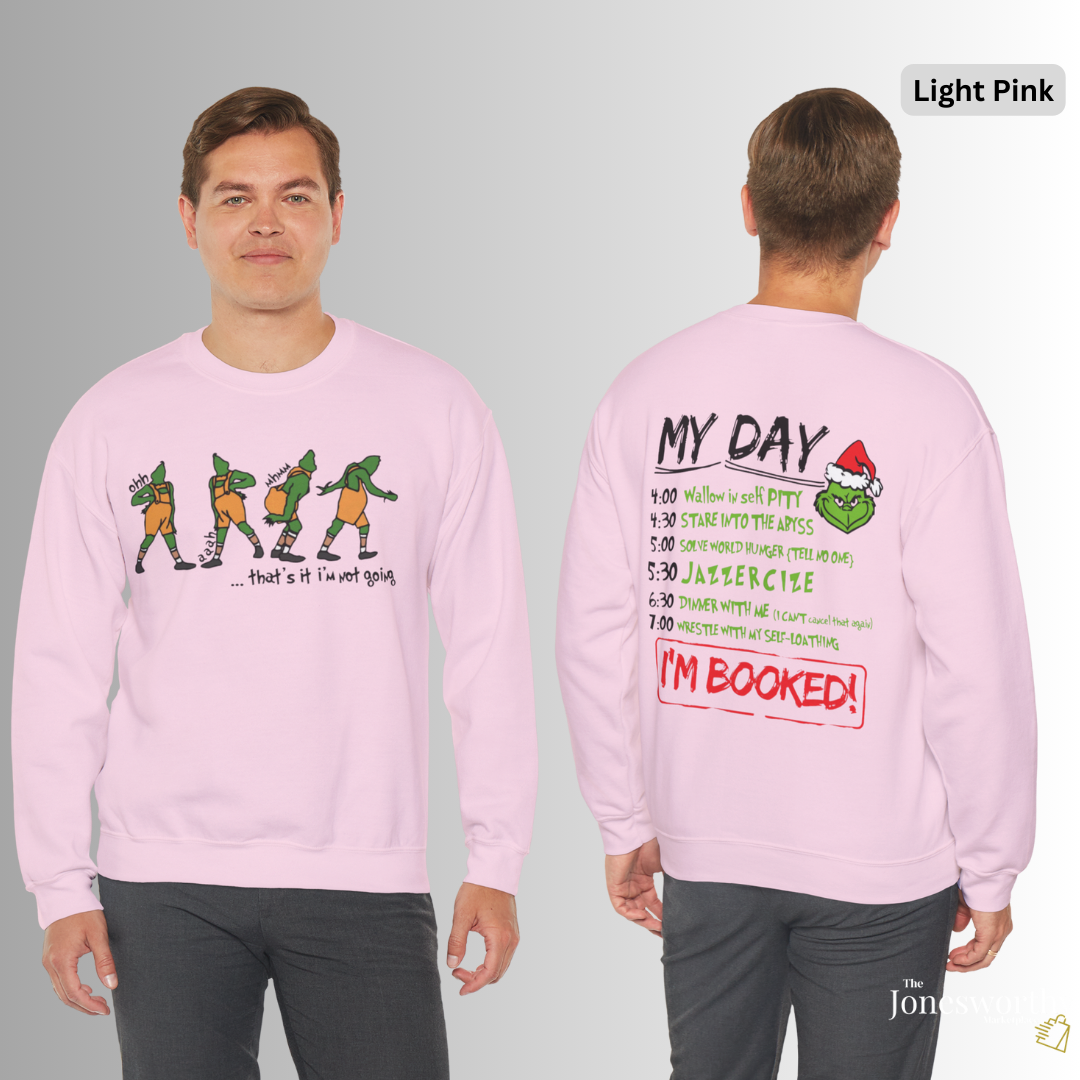 That's it I'm not going Funny Christmas Shirt • Hoodie • Sweatshirt • Crewneck• “My Day” Front & Back Print | Unisex Holiday Shirts