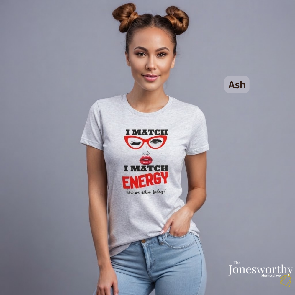 I Match Energy Red Lip Graphic tee |  Oversized T-Shirt