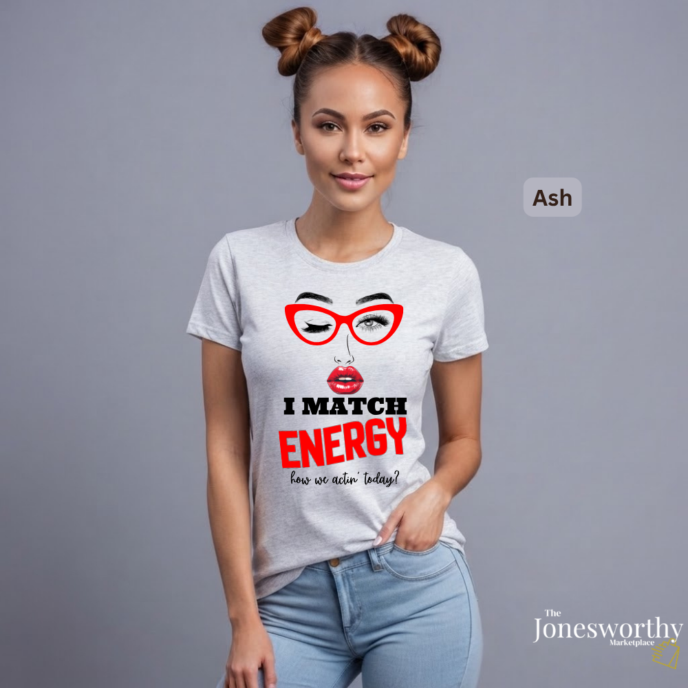 I Match Energy Red Lip Graphic tee |  Oversized T-Shirt