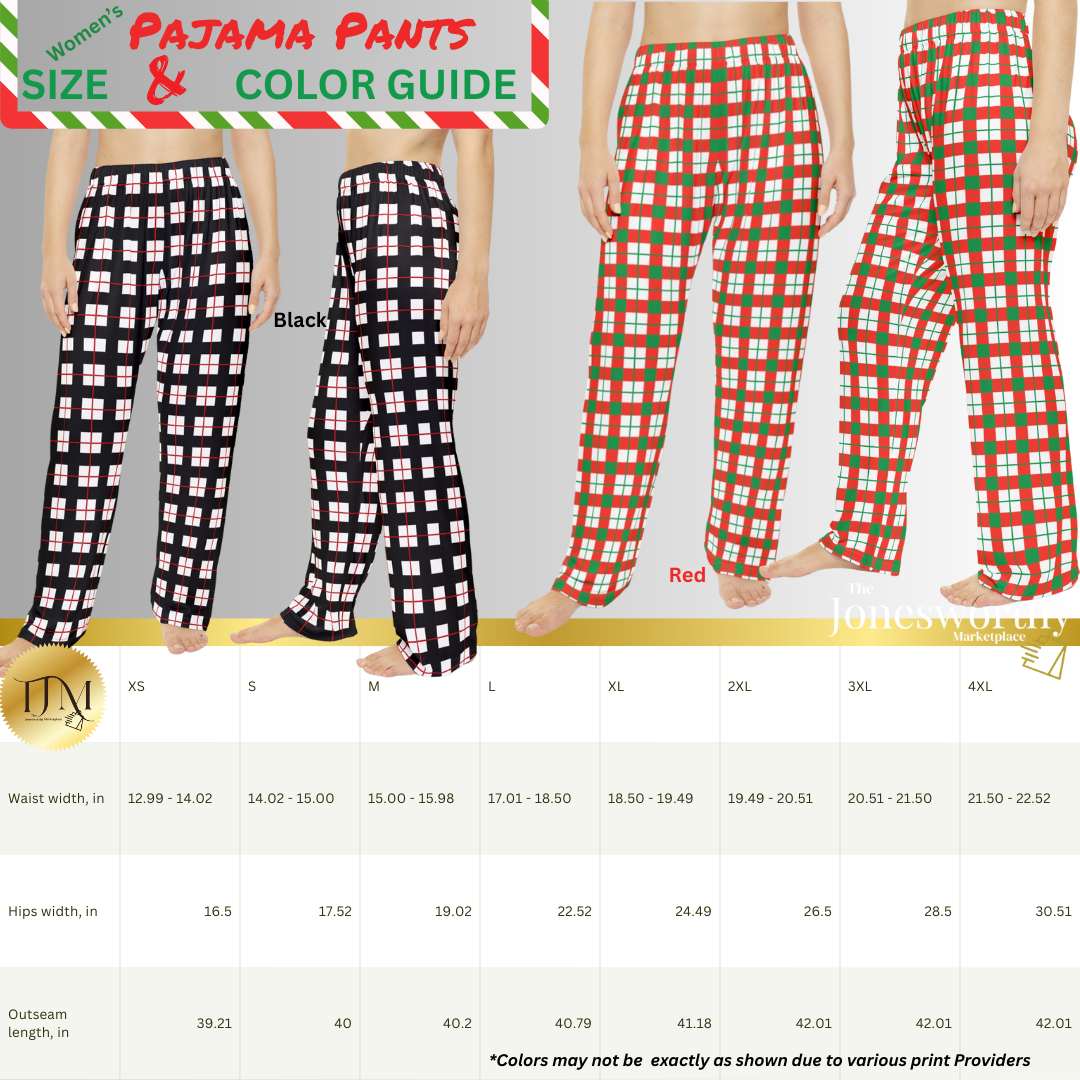 Matching Christmas Pajama Set for Couples – Mix & Match Holiday Tees,  Gingham Pants, Family Christmas PJs, Custom Festive Pajamas (XS–3XL)