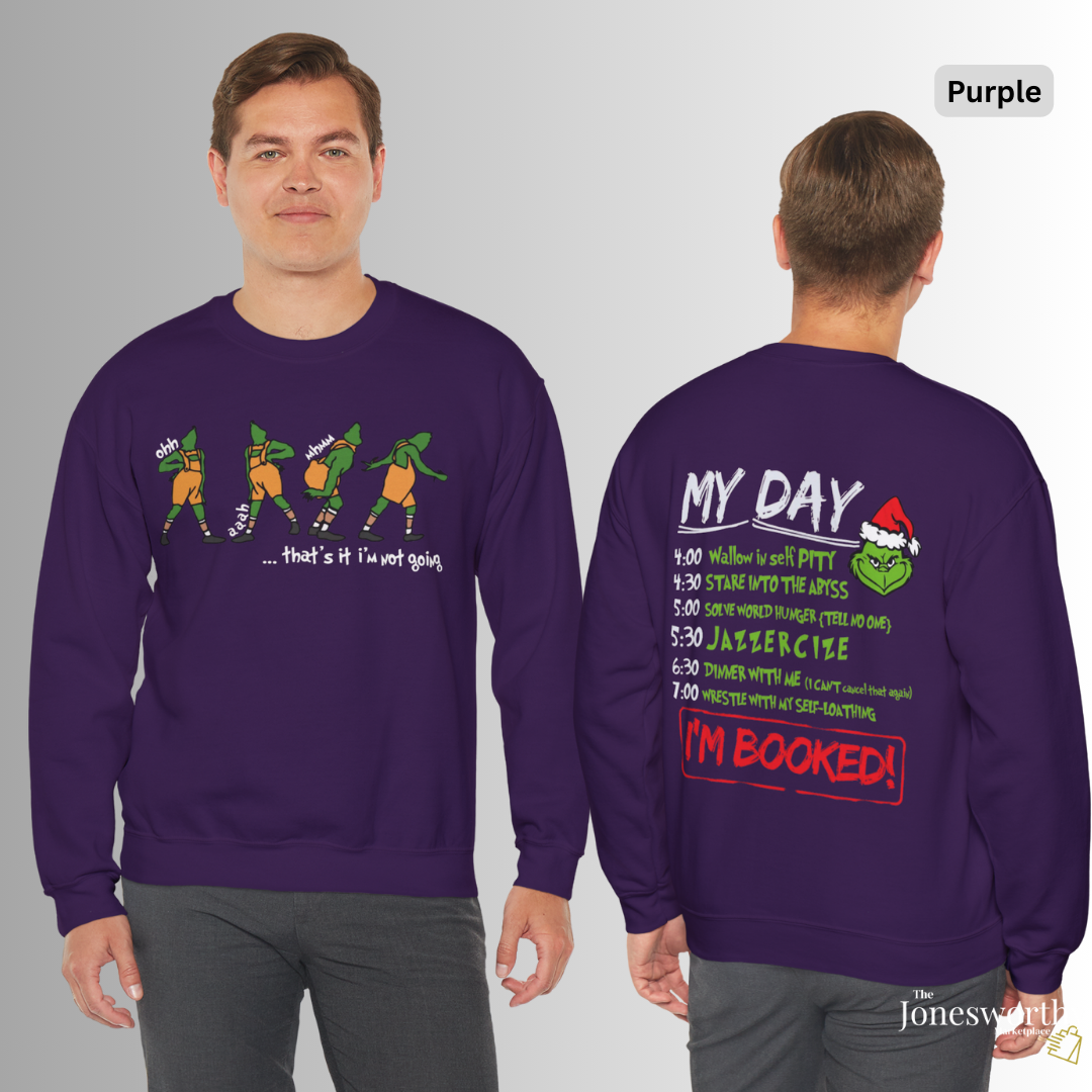 That's it I'm not going Funny Christmas Shirt • Hoodie • Sweatshirt • Crewneck• “My Day” Front & Back Print | Unisex Holiday Shirts