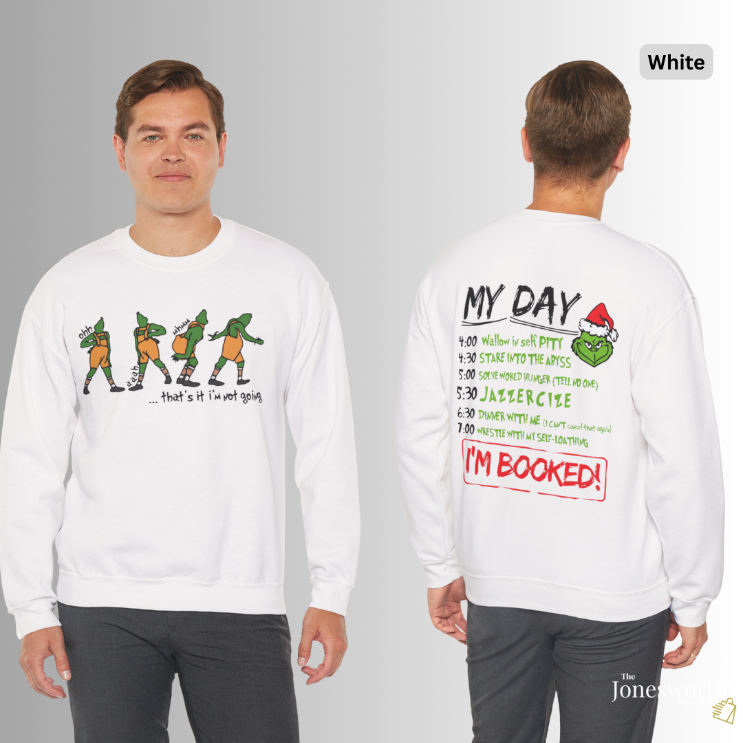 That's it I'm not going Funny Christmas Shirt • Hoodie • Sweatshirt • Crewneck• “My Day” Front & Back Print | Unisex Holiday Shirts
