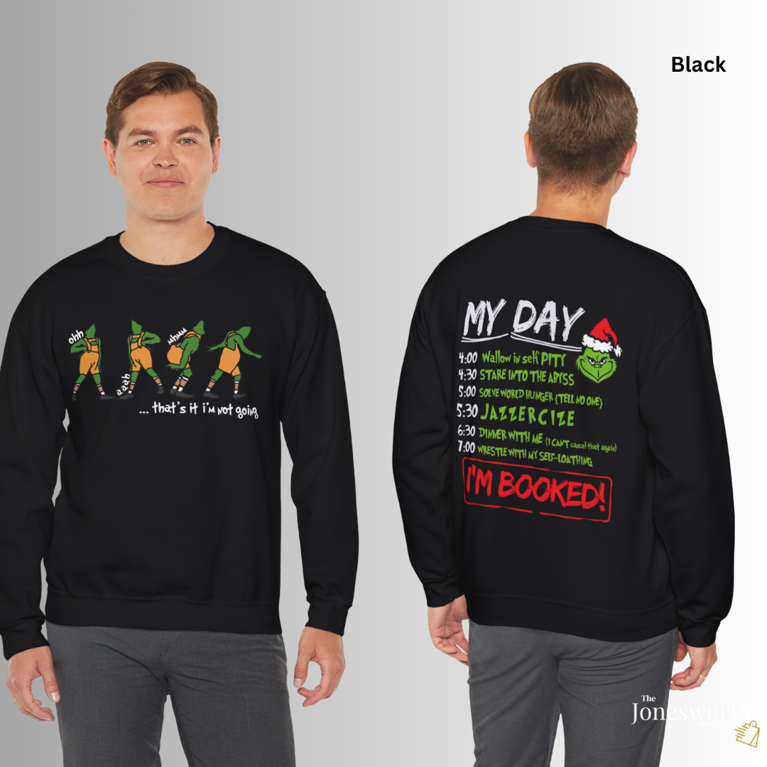 That's it I'm not going Funny Christmas Shirt • Hoodie • Sweatshirt • Crewneck• “My Day” Front & Back Print | Unisex Holiday Shirts