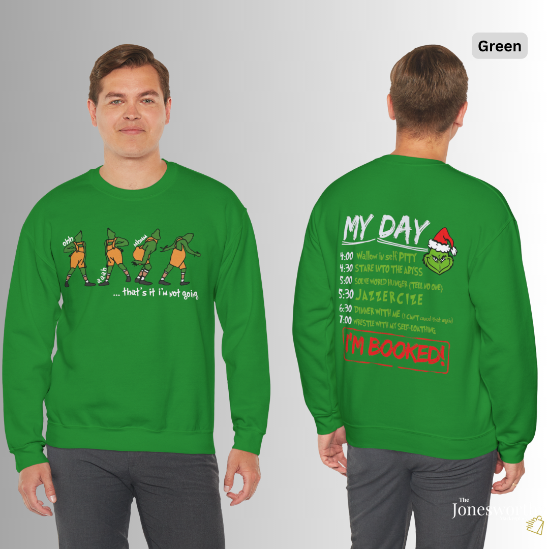 That's it I'm not going Funny Christmas Shirt • Hoodie • Sweatshirt • Crewneck• “My Day” Front & Back Print | Unisex Holiday Shirts