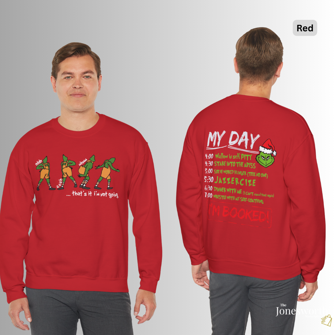 That's it I'm not going Funny Christmas Shirt • Hoodie • Sweatshirt • Crewneck• “My Day” Front & Back Print | Unisex Holiday Shirts