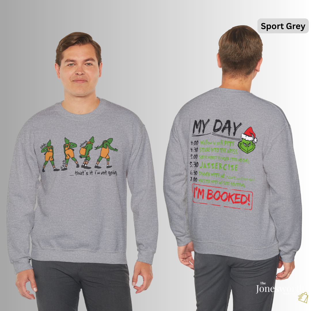 That's it I'm not going Funny Christmas Shirt • Hoodie • Sweatshirt • Crewneck• “My Day” Front & Back Print | Unisex Holiday Shirts